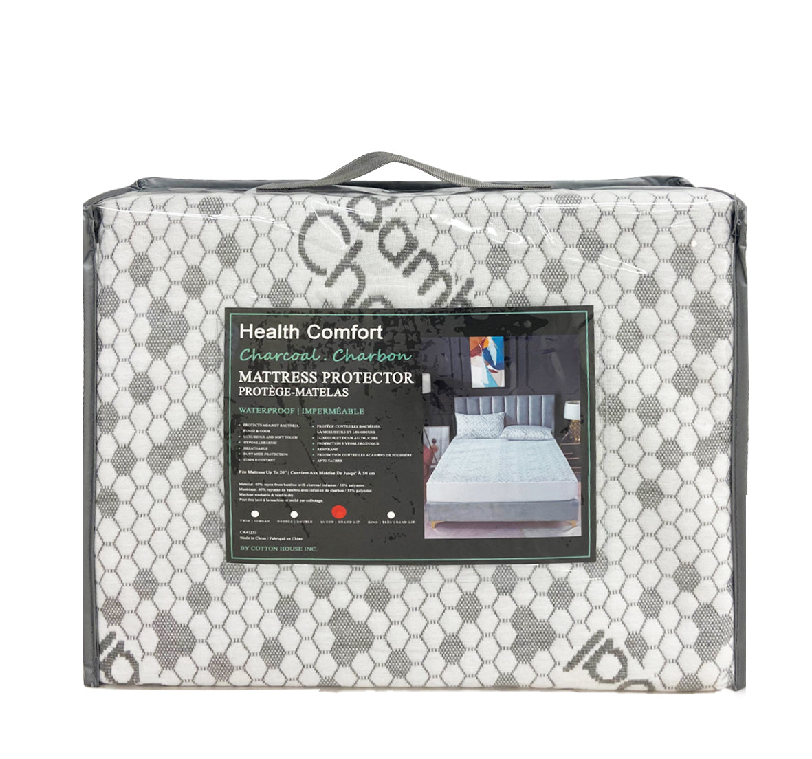 Waterproof Charcoal Infused Mattress Protector