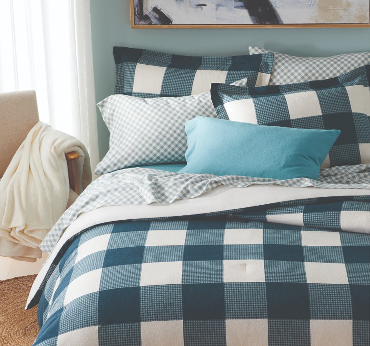 3Pc Flannel Comforter Sets