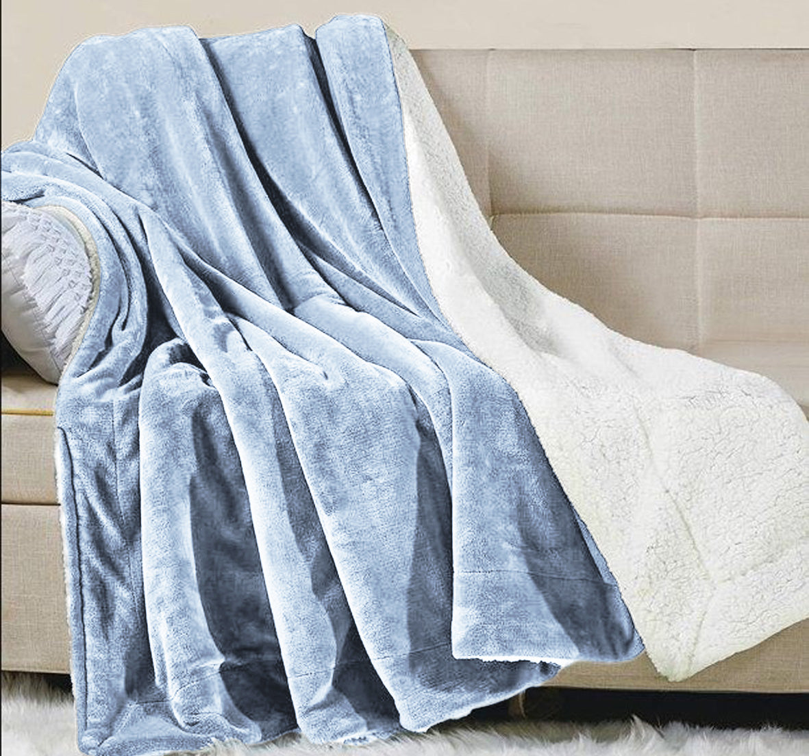Luxurious Plush Fur Throw