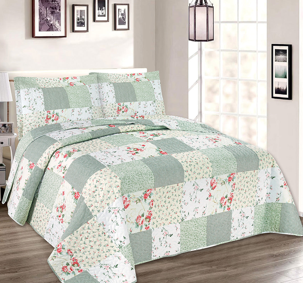Quilt Set- Blushing Roses
