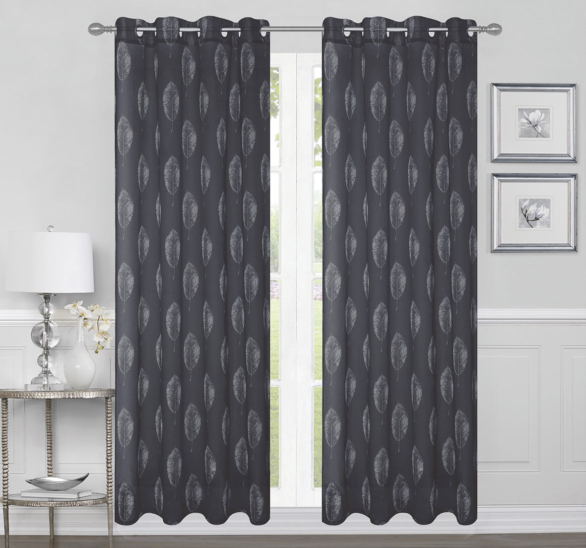 Raya Sheer Curtain - Black