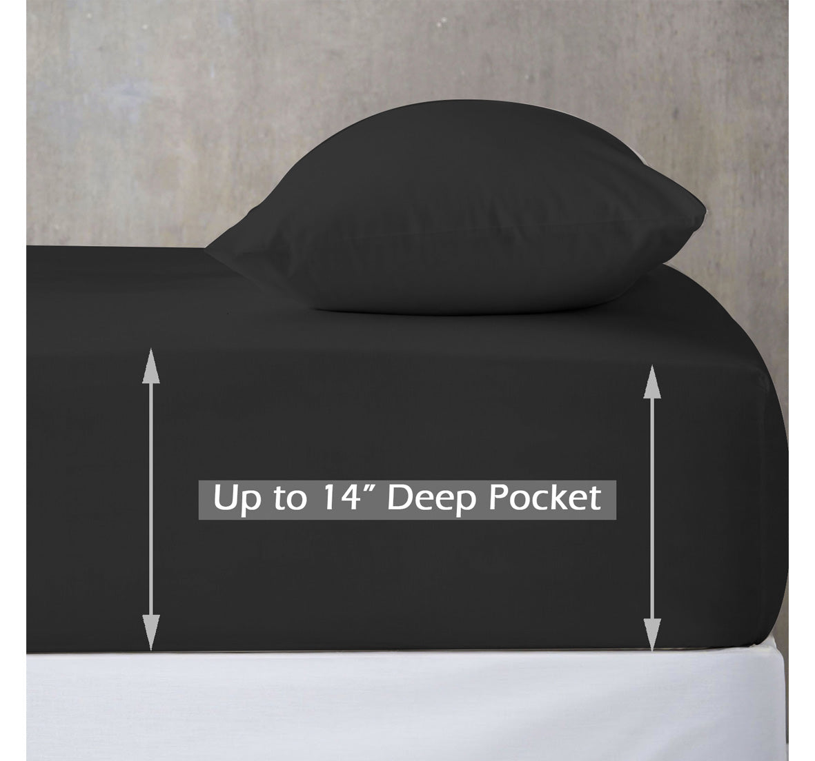 Fitted Sheet Sateen 100% Cotton (1pc)