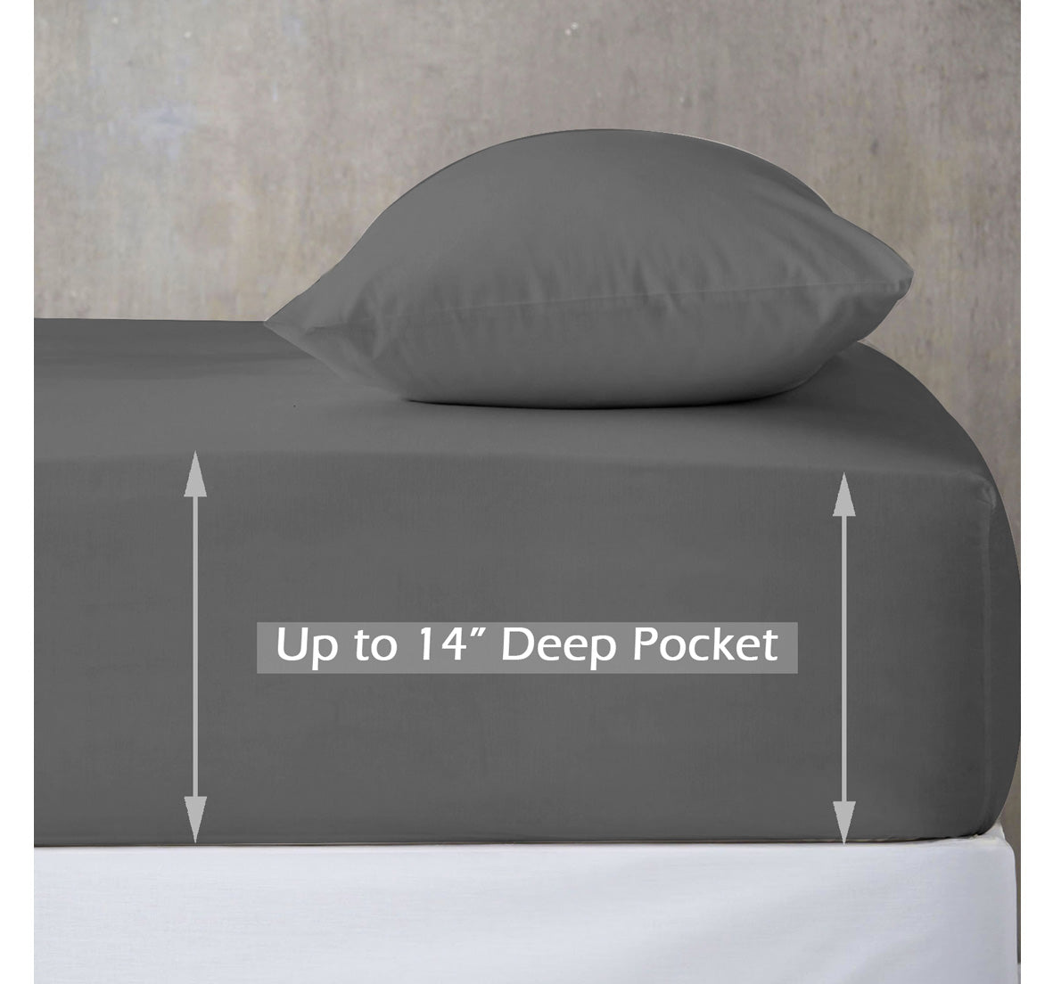 Fitted Sheet Sateen 100% Cotton (1pc)