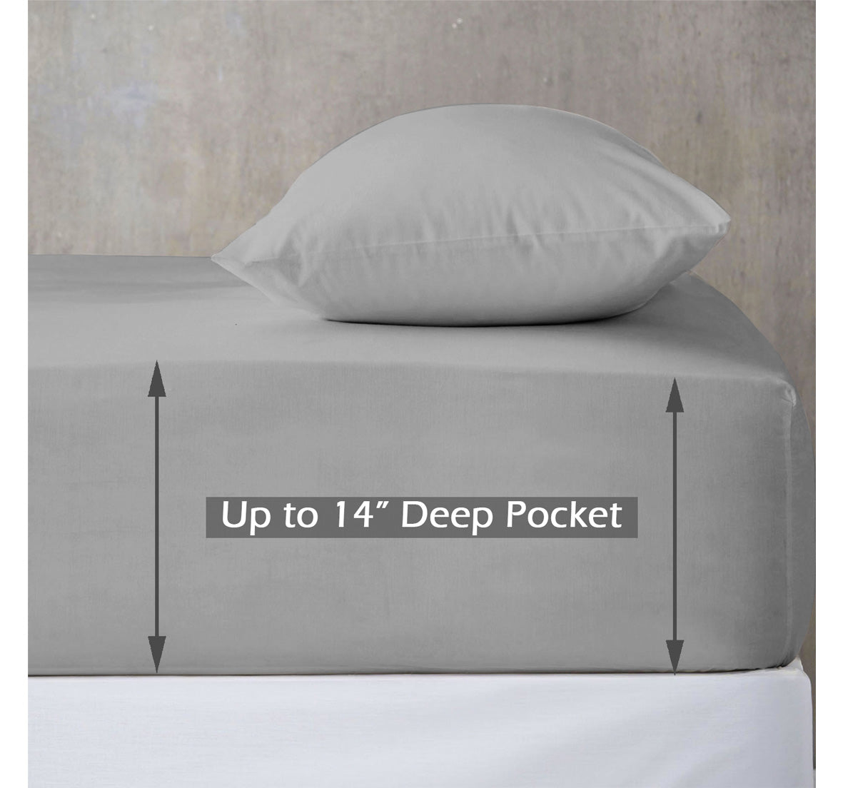 Fitted Sheet Sateen 100% Cotton (1pc)