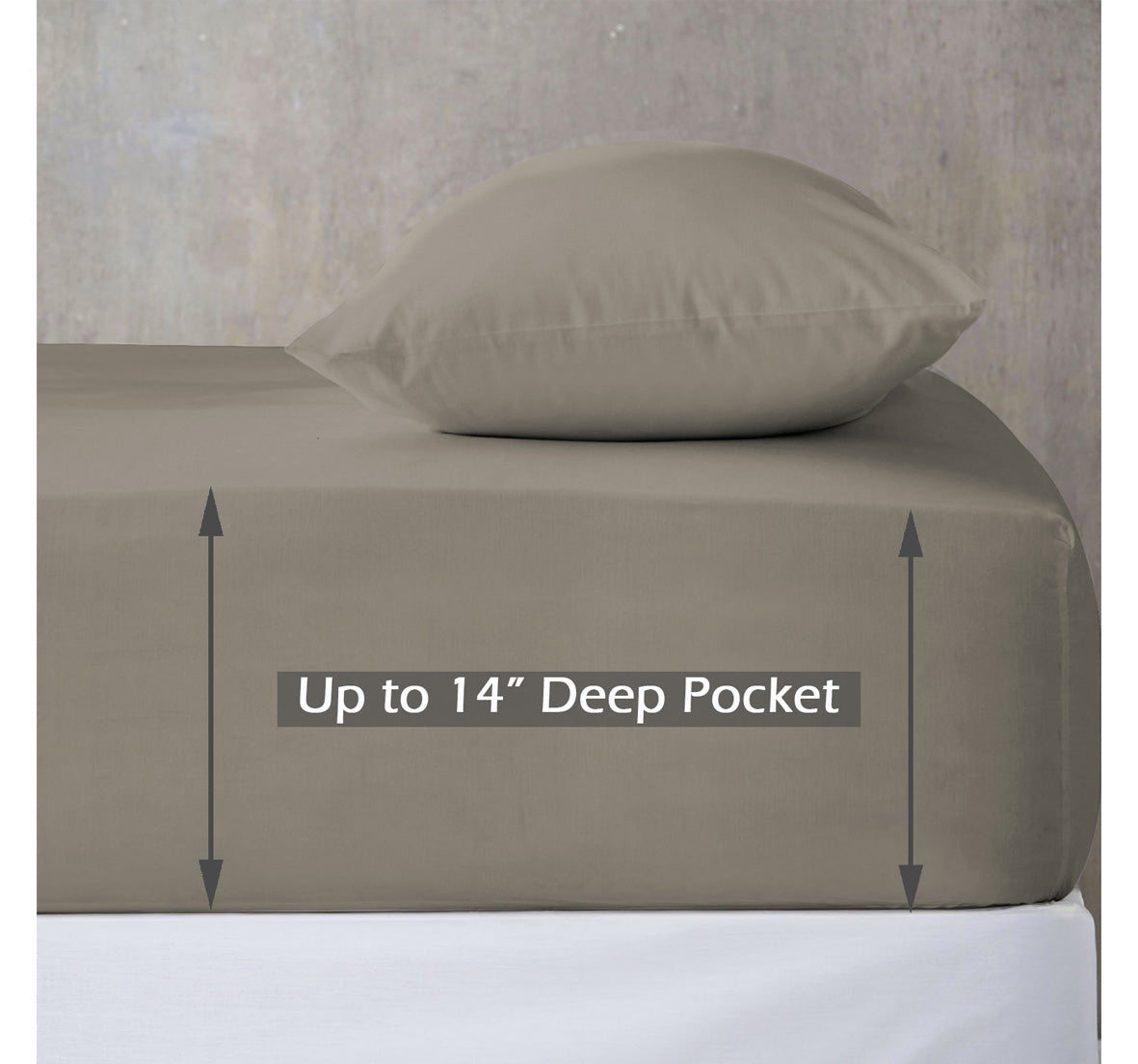 Fitted Sheet Sateen 100% Cotton (1pc)