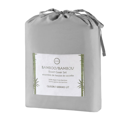 Bamboo Duvet Cover - Grey