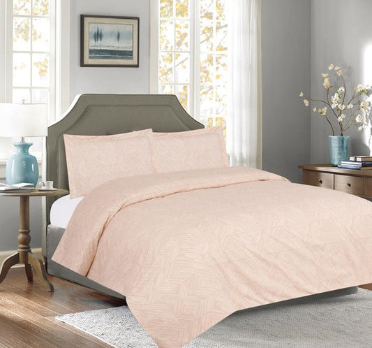 120 GSM Duvet Cover Set - Peach
