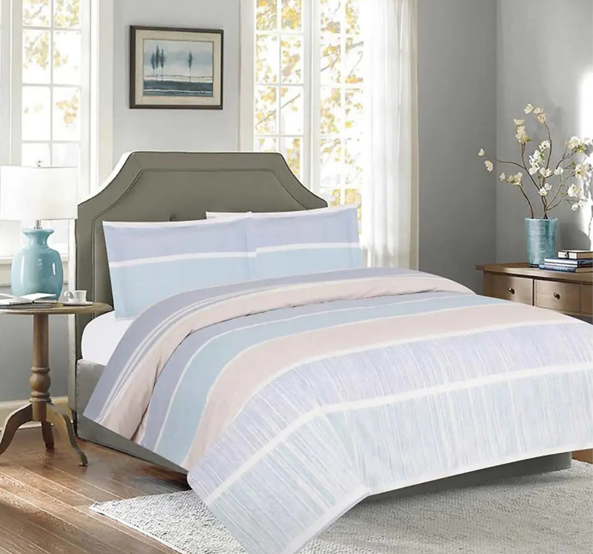120 GSM Duvet Cover Set - Pastel