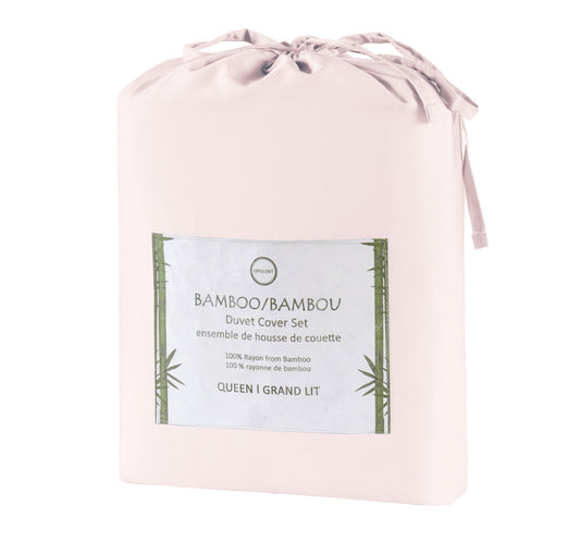 Bamboo Duvet Cover - Mauve Morn