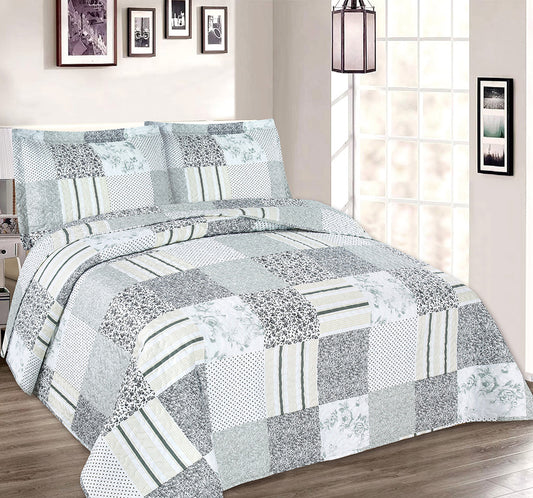 Quilt Set- Azure Garden