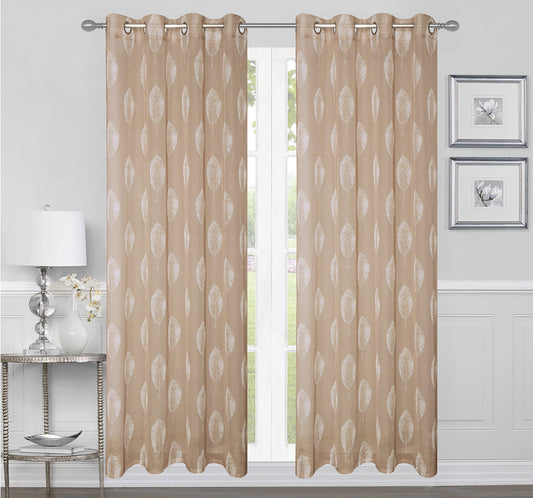Raya Sheer Curtain - Taupe