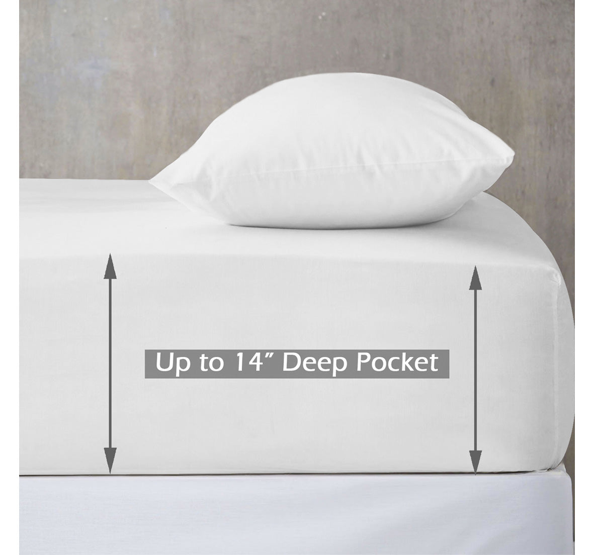 Fitted Sheet Sateen 100% Cotton (1pc)