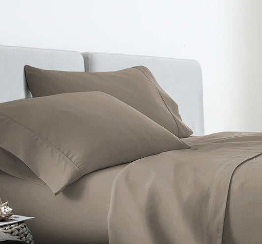 4pc Sateen 100% Cotton Sheet Set (600 TC)
