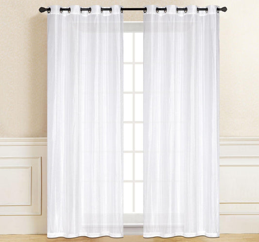 Sheer Curtain - BERMUDA White