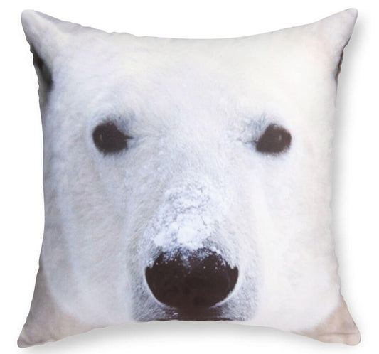 Decorative Cushion Cover - White Bear